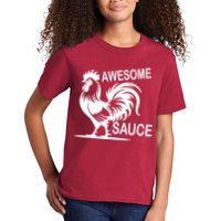Awesome Sauce With Picture Of Rooster Kids T-Shirt