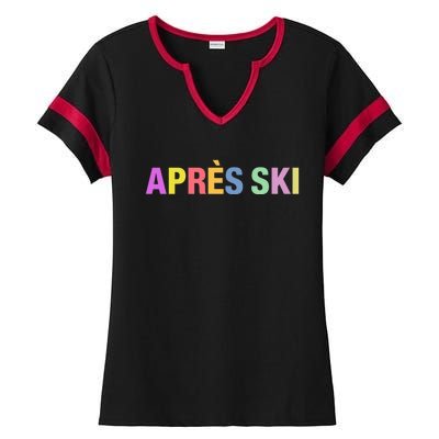 Après Ski Winter Sports Gift Ladies Halftime Notch Neck Tee