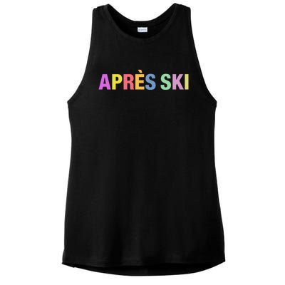 Après Ski Winter Sports Gift Ladies PosiCharge Tri-Blend Wicking Tank