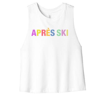 Après Ski Winter Sports Gift Women's Racerback Cropped Tank