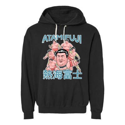 Atamifuji Sumo Wrestler Japan 熱海富士 相撲 Garment-Dyed Fleece Hoodie