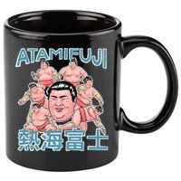 Atamifuji Sumo Wrestler Japan 熱海富士 相撲 11oz C Handle Ceramic Mug