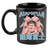 Atamifuji Sumo Wrestler Japan 熱海富士 相撲 11oz C Handle Ceramic Mug