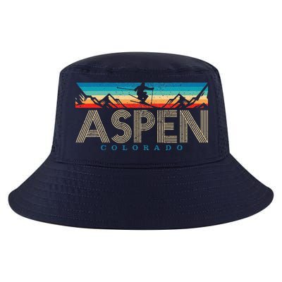 Aspen Skiing Winter Sport Colorado Ski Souvenir Cool Comfort Performance Bucket Hat
