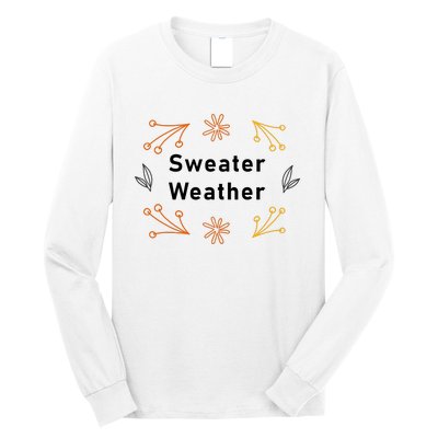 Autumn Sweater Weather Graphic Long Sleeve Shirt