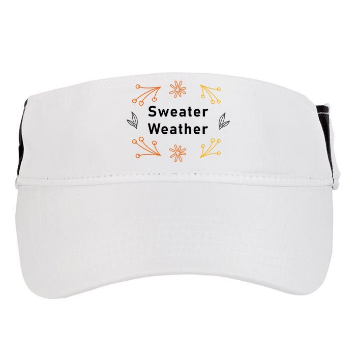 Autumn Sweater Weather Graphic Adult Drive Performance Visor