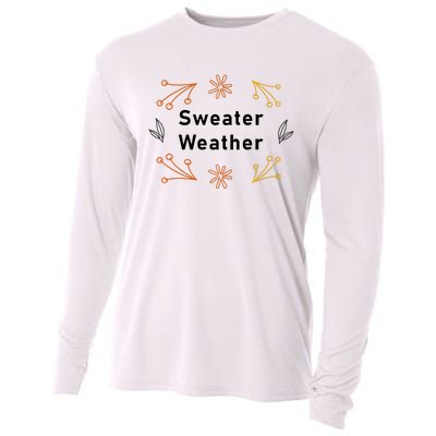 Autumn Sweater Weather Graphic Cooling Performance Long Sleeve Crew