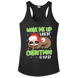 Antichristmas Sloth Wake Me Up Ugly Christmas Meaningful Gift Ladies PosiCharge Competitor Racerback Tank