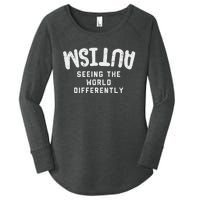 Autism Seeing World Differently Awareness Autistic Women's Perfect Tri Tunic Long Sleeve Shirt