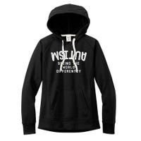 Autism Seeing World Differently Awareness Autistic Women's Fleece Hoodie