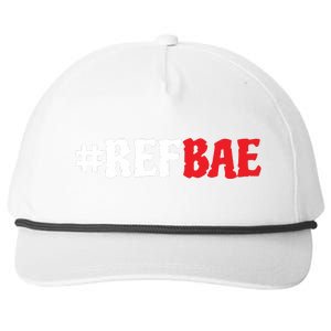 Aja Smith Wearing Ref Bae Snapback Five-Panel Rope Hat