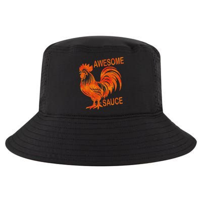 Awesome Sauce With Picture Of Rooster Cool Comfort Performance Bucket Hat