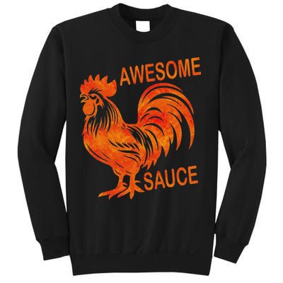 Awesome Sauce With Picture Of Rooster Sweatshirt