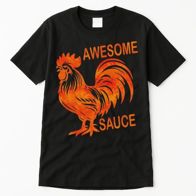 Awesome Sauce With Picture Of Rooster Tall T-Shirt
