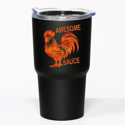 Awesome Sauce With Picture Of Rooster Tumbler