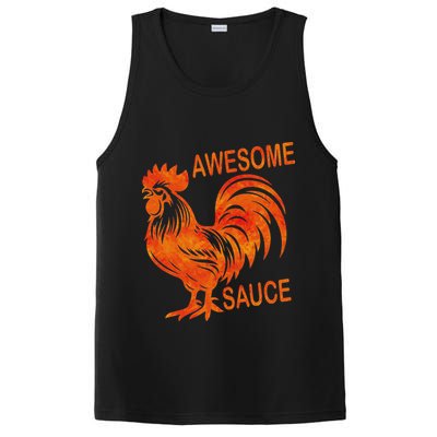 Awesome Sauce With Picture Of Rooster PosiCharge Competitor Tank