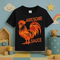 Awesome Sauce With Picture Of Rooster Toddler T-Shirt
