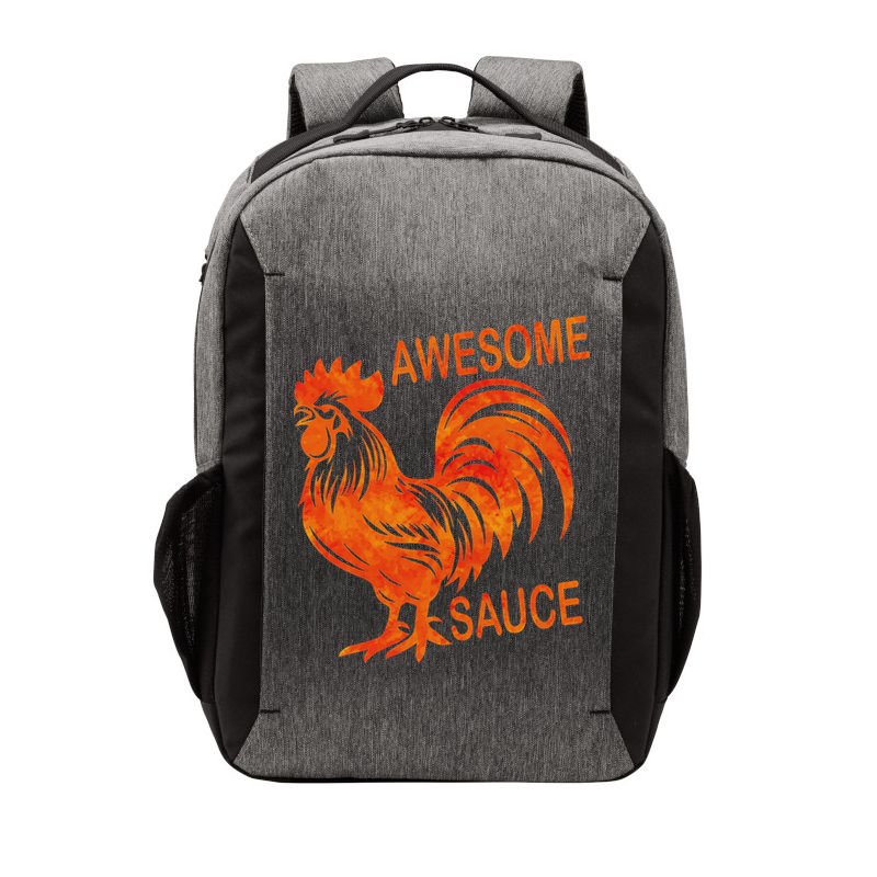 Awesome Sauce With Picture Of Rooster Vector Backpack