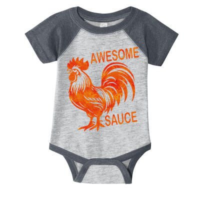Awesome Sauce With Picture Of Rooster Infant Baby Jersey Bodysuit