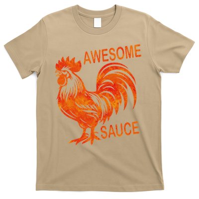 Awesome Sauce With Picture Of Rooster T-Shirt