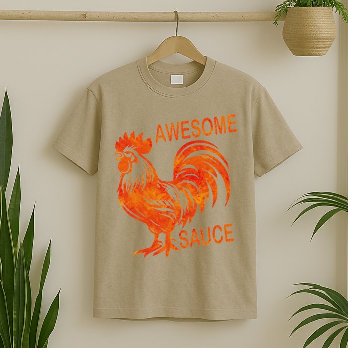 Awesome Sauce With Picture Of Rooster T-Shirt