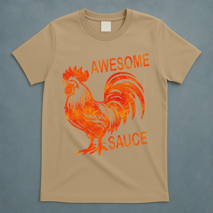 Awesome Sauce With Picture Of Rooster T-Shirt