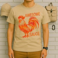 Awesome Sauce With Picture Of Rooster T-Shirt