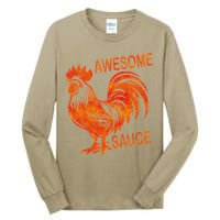 Awesome Sauce With Picture Of Rooster Tall Long Sleeve T-Shirt