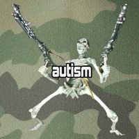 Autism Skeleton With Guns Legacy Tie Dye Trucker Hat