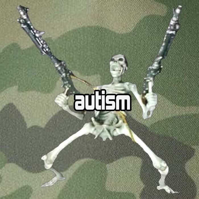 Autism Skeleton With Guns Legacy Tie Dye Trucker Hat