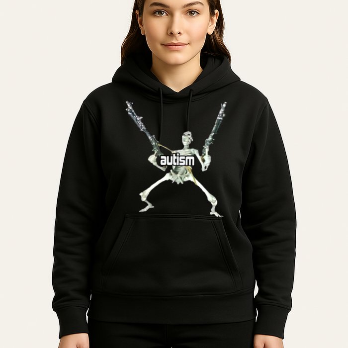 Autism Skeleton With Guns Hoodie