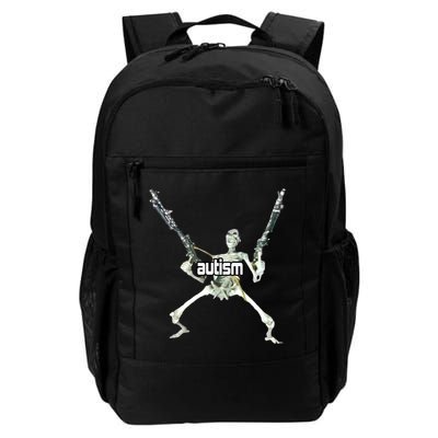 Autism Skeleton With Guns Backpack