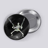 Autism Skeleton With Guns Button