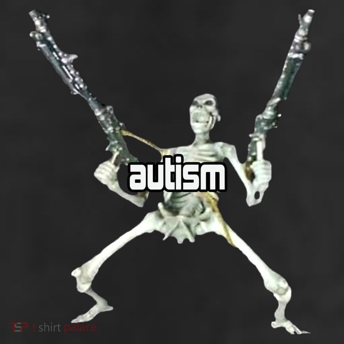 Autism Skeleton With Guns 11oz C Handle Ceramic Mug