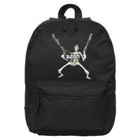 Autism Skeleton With Guns 16 in Basic Backpack