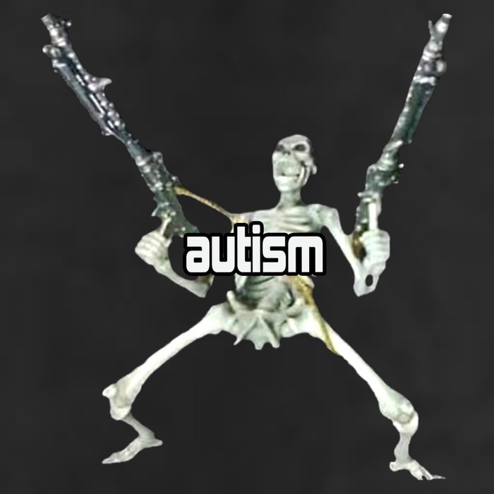 Autism Skeleton With Guns Golf Towel