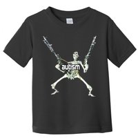 Autism Skeleton With Guns Toddler T-Shirt