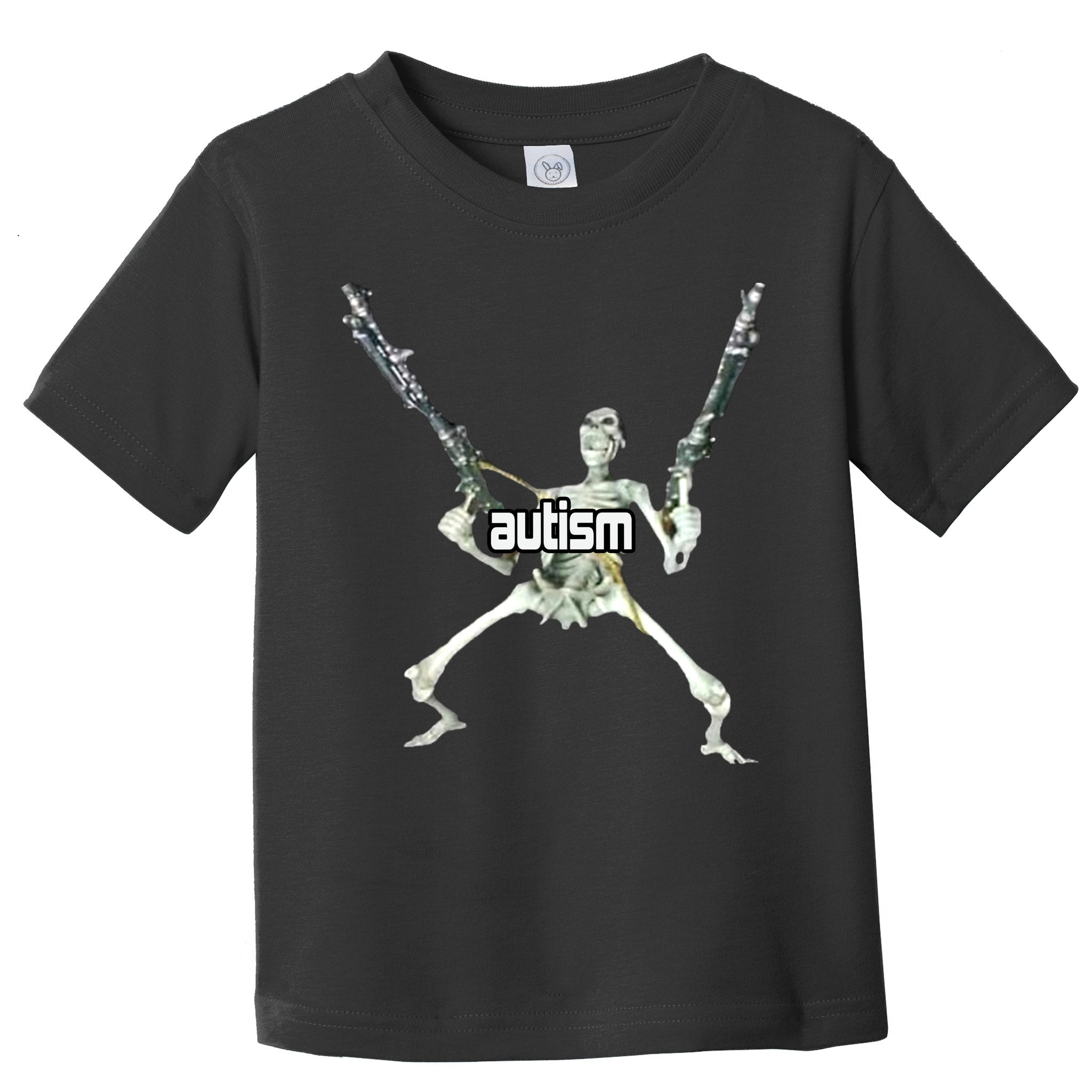 Autism Skeleton With Guns Toddler T-Shirt