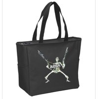 Autism Skeleton With Guns Zip Tote Bag