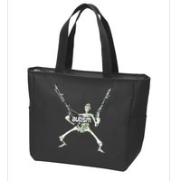 Autism Skeleton With Guns Zip Tote Bag
