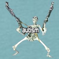 Autism Skeleton With Guns Sueded Cloud Jersey T-Shirt