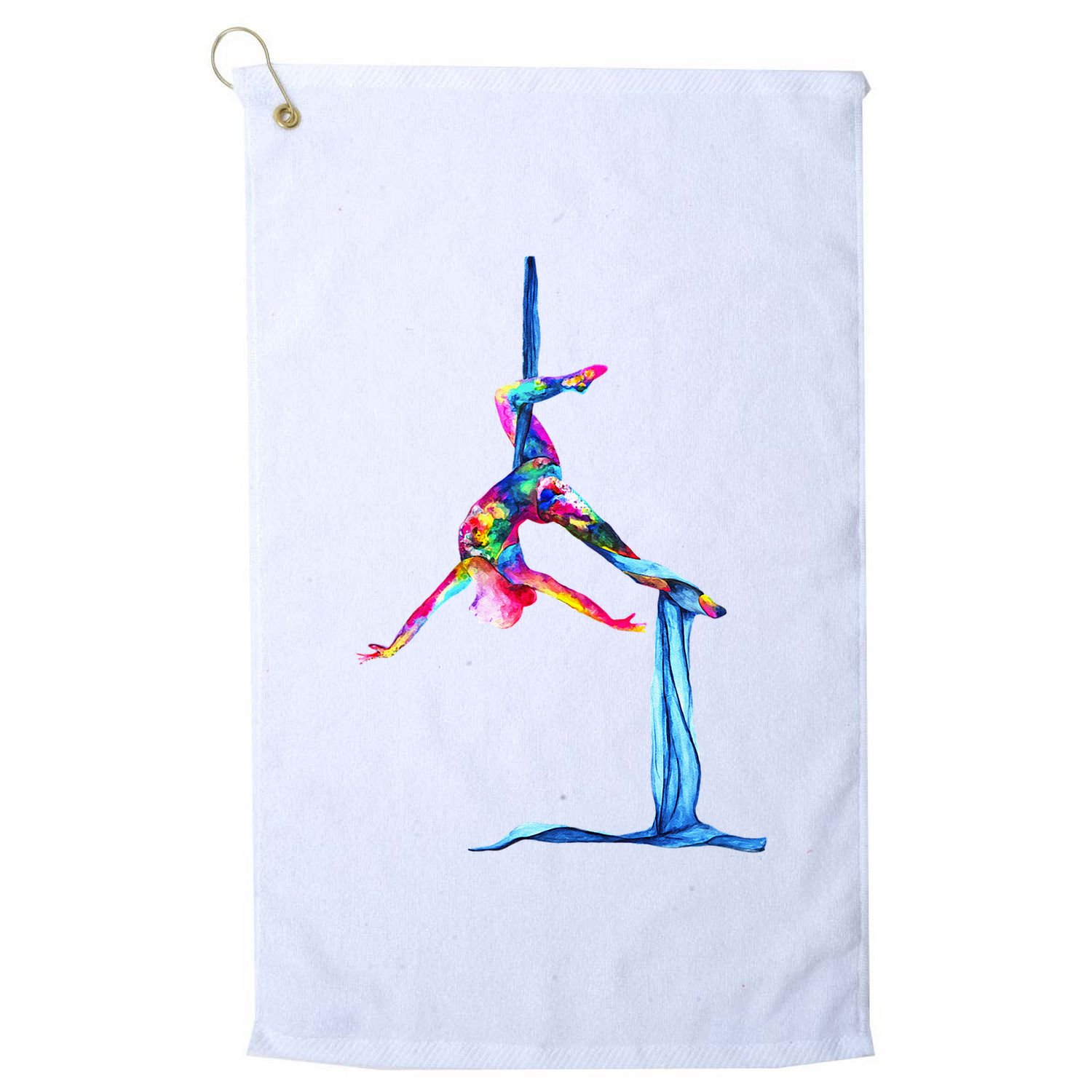 Aerial Silk Yoga Golf Towel