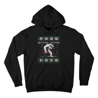 Abdominal Swoleman Yeti Fun Christmas Gym Weightlifter Gift Hoodie