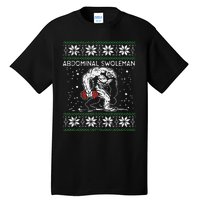 Abdominal Swoleman Yeti Fun Christmas Gym Weightlifter Gift Tall T-Shirt