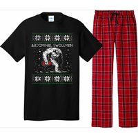 Abdominal Swoleman Yeti Fun Christmas Gym Weightlifter Gift Pajama Set