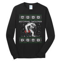 Abdominal Swoleman Yeti Fun Christmas Gym Weightlifter Gift Tall Long Sleeve T-Shirt