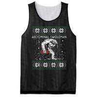 Abdominal Swoleman Yeti Fun Christmas Gym Weightlifter Gift Mesh Reversible Basketball Jersey Tank