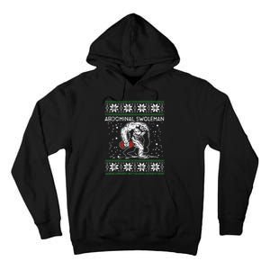 Abdominal Swoleman Yeti Fun Christmas Gym Weightlifter Gift Tall Hoodie