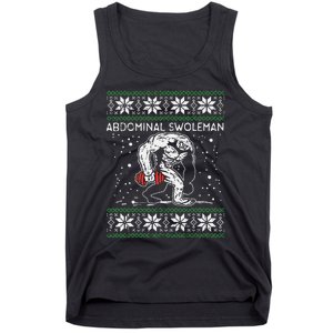 Abdominal Swoleman Yeti Fun Christmas Gym Weightlifter Gift Tank Top