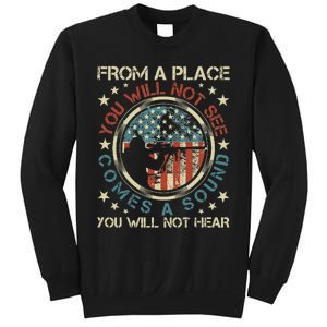 A Sound You Will Not Hear Marksmanship Long Range Shooting Sweatshirt